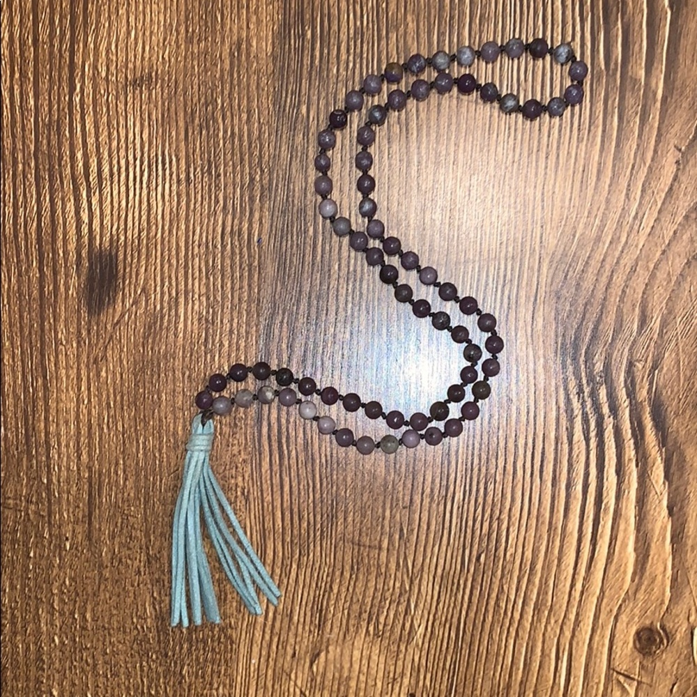 Tassel beaded necklace